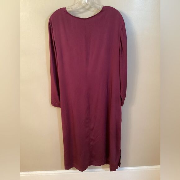 PURE JILL J JILL SIZE 2X WILDBERRY V NECK WRAP DRESS VISCOSE 3/4 SLEEVE WEDDING - Picture 4 of 11